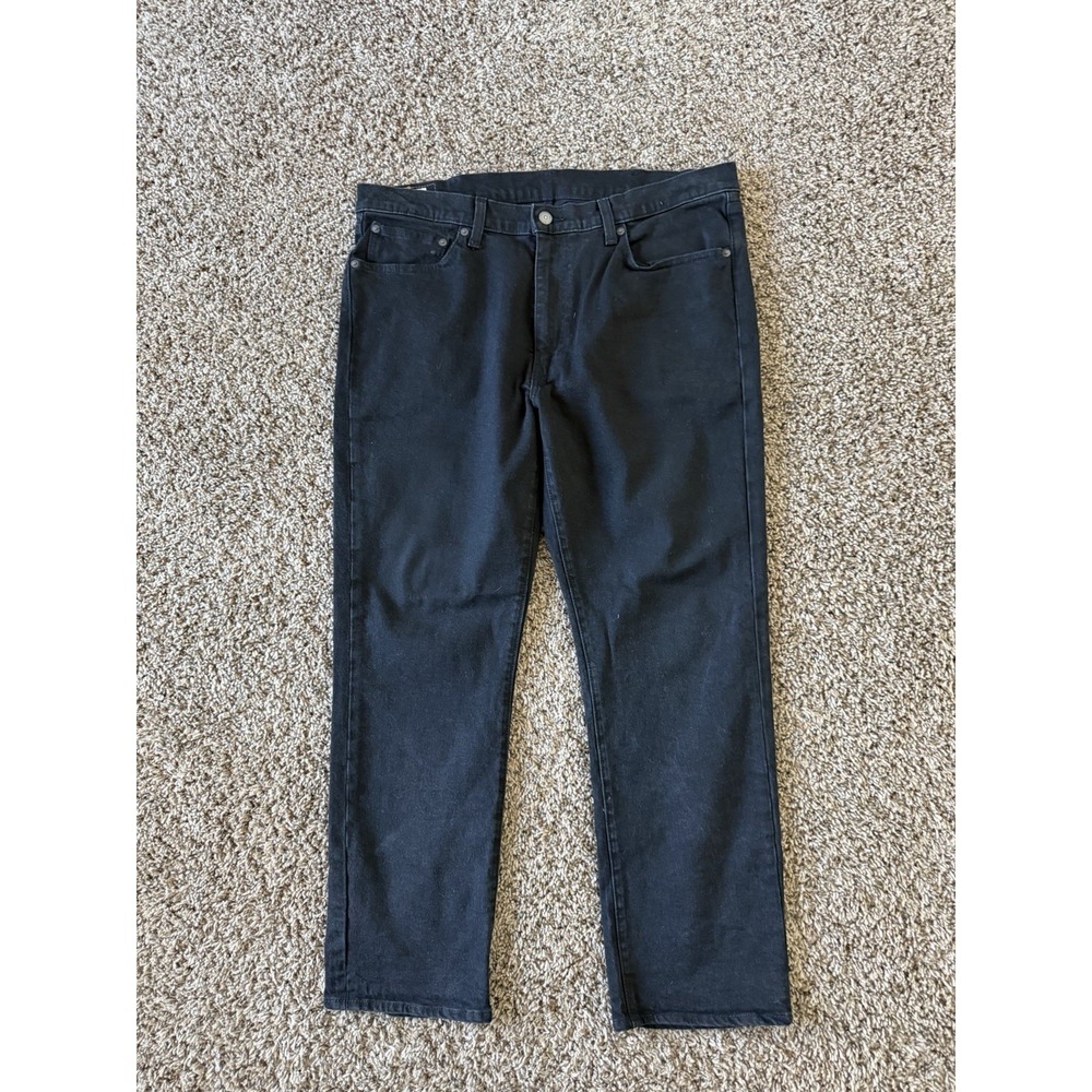 Levi's Lot 514 Men's Jeans 38x30 Premium Denim Black Classic Straight Leg